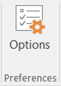 Options button
